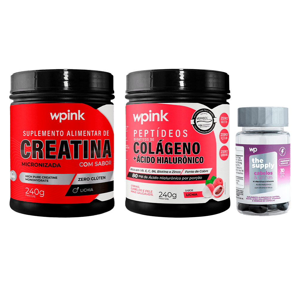 colágeno de lichia + creatina de lichia + cabelos e unhas - wp