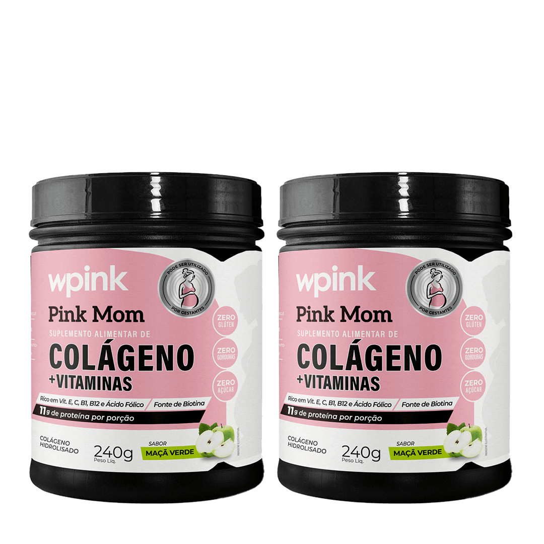 2 colágenos pink mom maçã verde - 240g - the supply – wp
