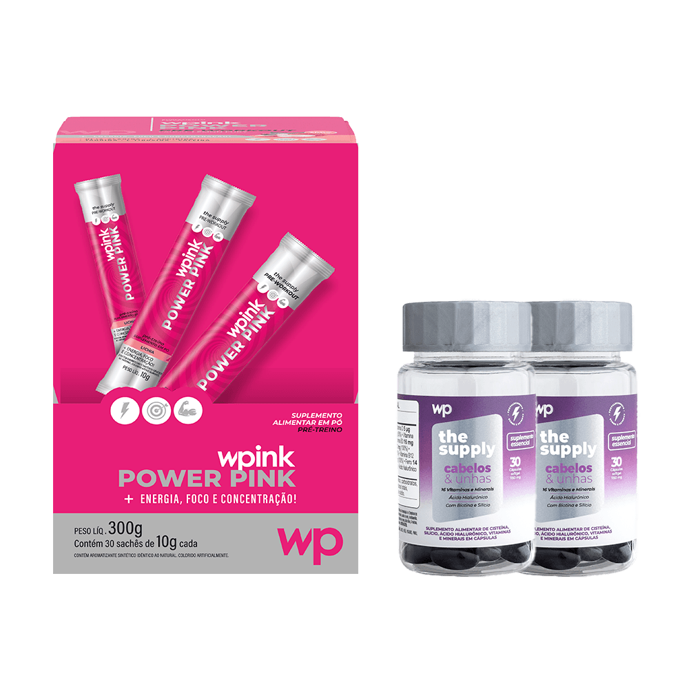 power pink de lichia + 2 cabelos e unhas