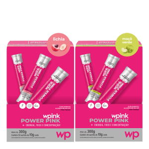 power pink de lichia 300g + power pink de maçã verde 300g - wp