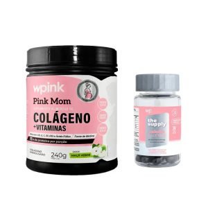 Kit Colágeno pink mom maça verde + Cabelos e Unhas x - wp