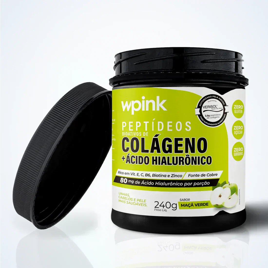 colágeno de maçã verde - 240g – wp - Imagem 2