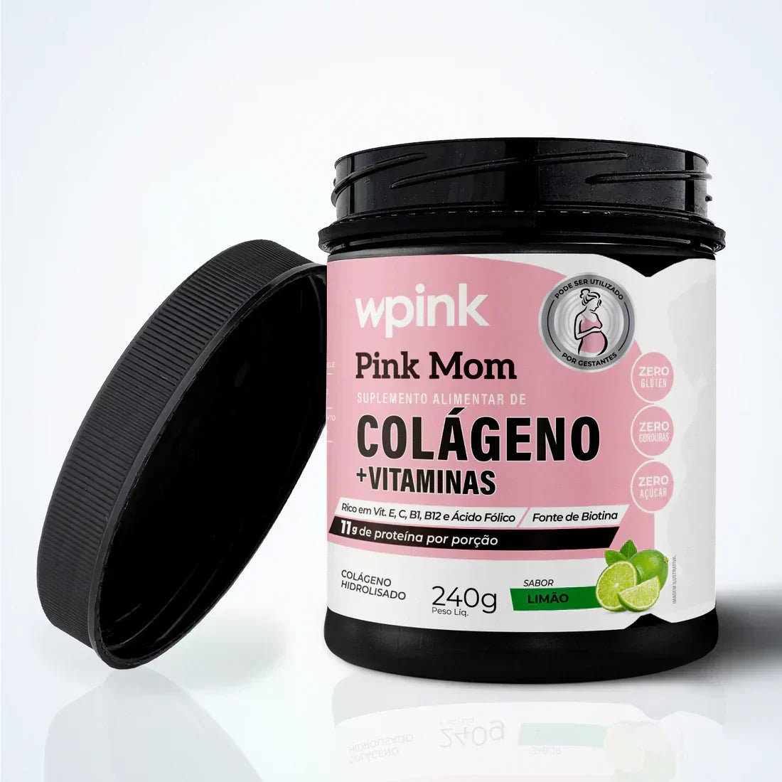 colágeno pink mom de limão - 240g – wp - Imagem 2