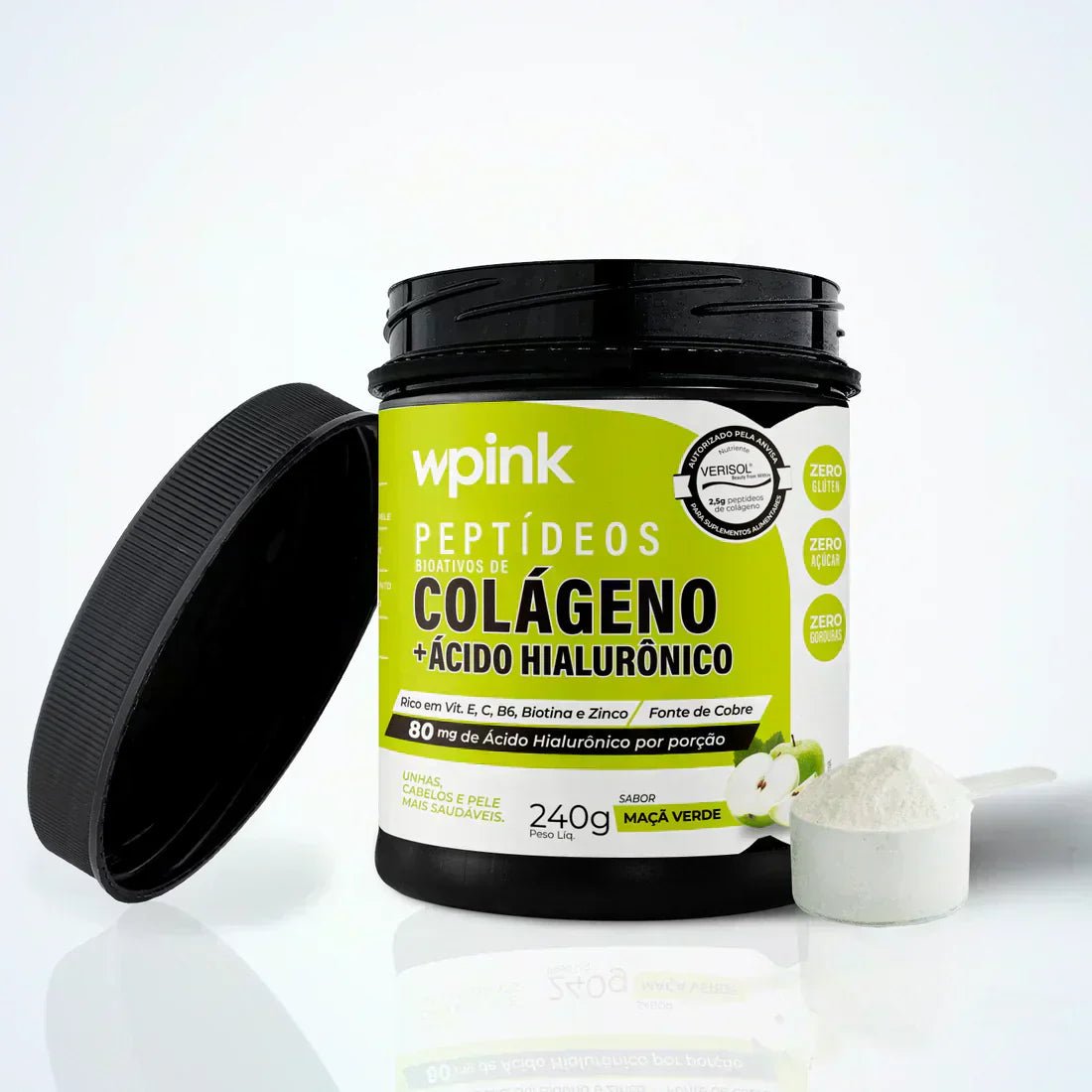 colágeno de maçã verde - 240g – wp - Imagem 3