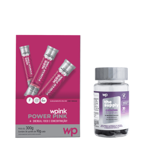 Power pink de lichia - pré-treino – 300g + cabelos e unhas - wp