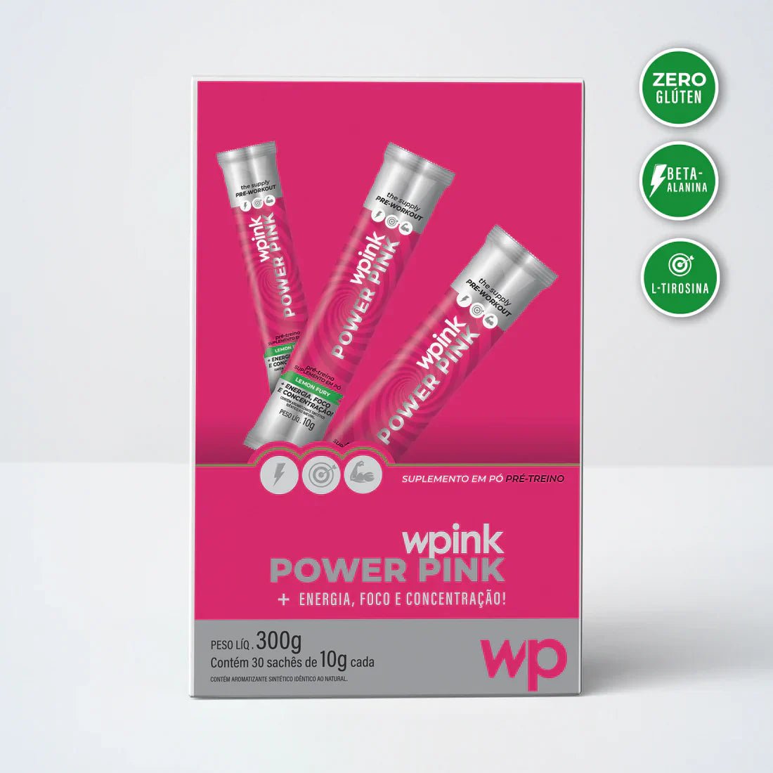 power pink de limão - pré-treino – 300g - Imagem 3