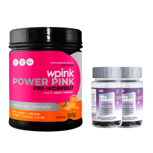 super power pink de laranja 300g + 2 cabelos e unhas - wp