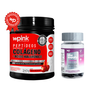 colágeno de maçã do amor - 240g + cabelos e unhas - wp