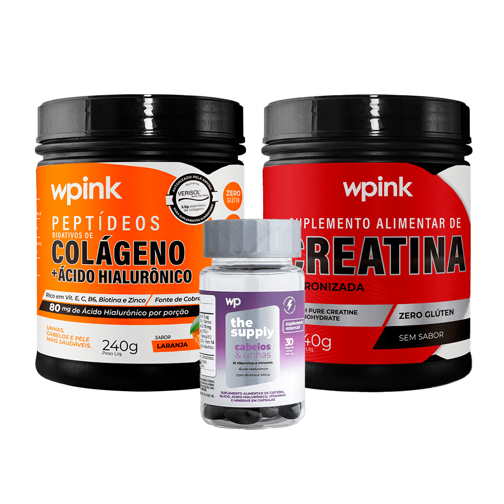 colágeno de laranja + creatina sem sabor+ cabelos e unhas - wp