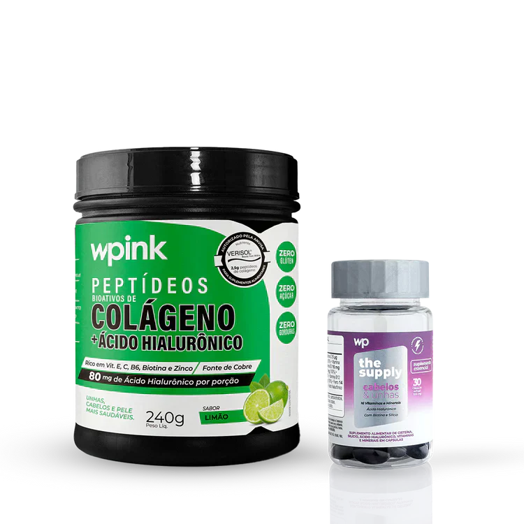 colágeno de limão - 240g + cabelos e unhas - wp